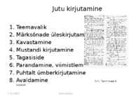 Kirjeldav-arutlev ja jutustav #12