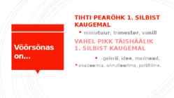 Võõrsõnade õigekirjutus #3
