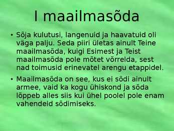 I Maailmasõda #2
