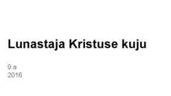Lunastaja kristuse kuju