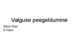 Valguse peegeldumine