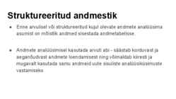 Andmeanalüüs ja statistika uurimistöös #14