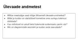 Andmeanalüüs ja statistika uurimistöös #21