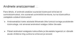Andmeanalüüs ja statistika uurimistöös #23