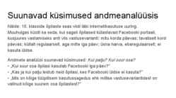 Andmeanalüüs ja statistika uurimistöös #24
