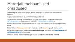 Materjalide klassifikatsioon-materjalide füüsikalised omadused #11