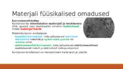 Materjalide klassifikatsioon-materjalide füüsikalised omadused #29
