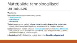 Materjalide klassifikatsioon-materjalide füüsikalised omadused #32