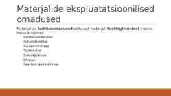 Materjalide klassifikatsioon-materjalide füüsikalised omadused #36