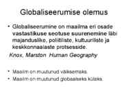 Tänapäeva maailm - Maailma ühtsus ja mitmekesisus #3