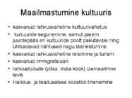 Tänapäeva maailm - Maailma ühtsus ja mitmekesisus #9