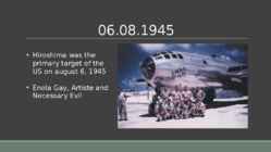 The bombing of Hiroshima #2