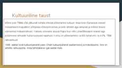 Tsiili kultuuriline ja muusikaline taust #3