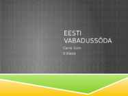 EESTI VABADUSSÕDA