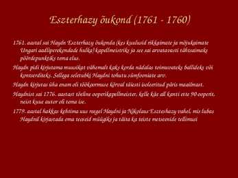 Joseph Haydn ist põhjalik powerpoint presentatsioon #4