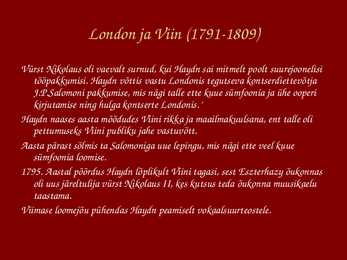 Joseph Haydn ist põhjalik powerpoint presentatsioon #6