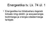Eesti energeetikatööstus #3