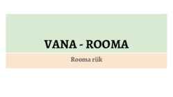 VANA - ROOMA