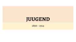 JUUGEND 1890 - 1914