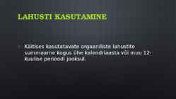 Toostusheite seadus #32