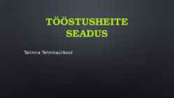 Toostusheite seadus