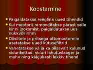 Mootorite remondi üldreeglid #11