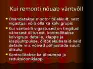 Mootorite remondi üldreeglid #3