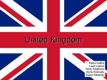 Esitlus Suurbritanniast