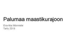 Palumaa maastikurajoon-Eesti Loodusgeograafia