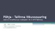 Põhja – Tallinna liikuvusuuring