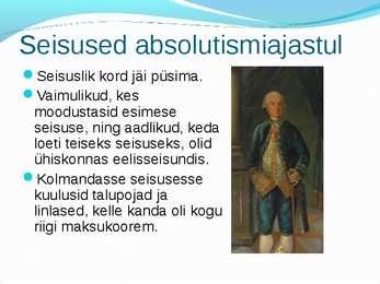 Absolutismiajastu Euroopas #5