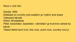 Rockn-roll #2