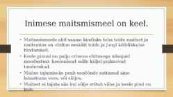Maitsmine ja haistmine #2
