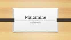 Maitsmine ja haistmine