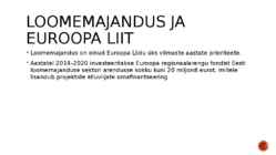 Loomemajandus ja valdkonnad #4