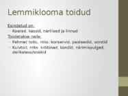 Kahe toidukauba kategooria vaatlus #2