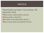 Columbia pärast II maailmasõda #2