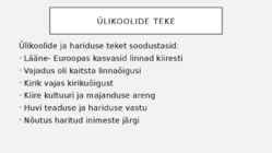 Ülikoolid ja ülikoolide teke #2