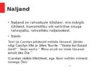 Rahvajutt ja rahvaluule lühivormid #4
