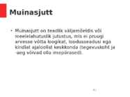 Rahvajutt ja rahvaluule lühivormid #6