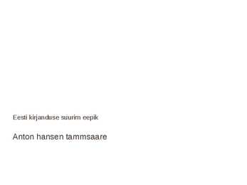 A H-Tammsaare-elulugu ja looming