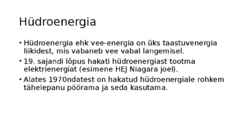 Hüdroenergia #2