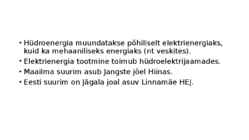 Hüdroenergia #3