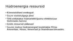 Hüdroenergia #7
