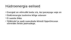 Hüdroenergia #8