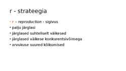 Populatsiooniökoloogia 2017 #16