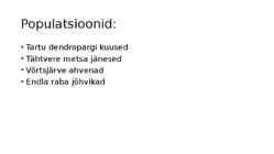 Populatsiooniökoloogia 2017 #5
