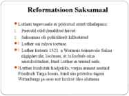 Uue maailmapildi kujunemine-Reformatsioon ja vastureformatsioon #8