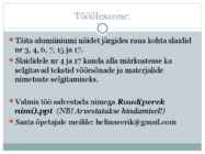Alumiinium ja raud #2