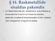 Pakendiseadus #9